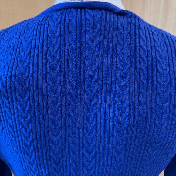 *Small Brilliant Royal Blue Fitted Crew Neck Sweater Talbot - Picture 12 of 14